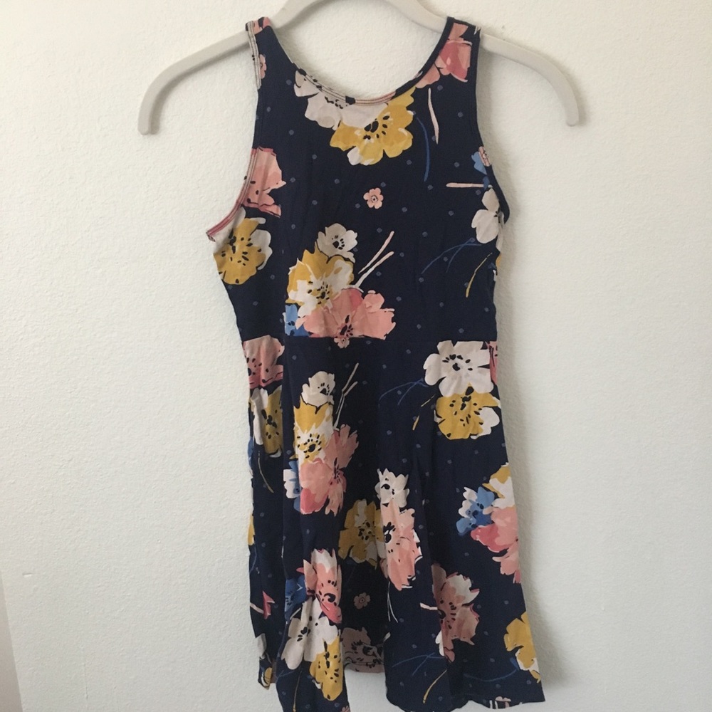 Old Navy Girls Blue Floral Dress